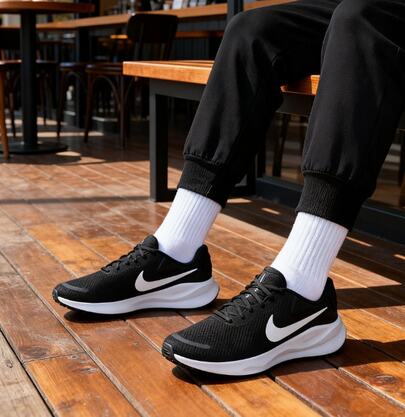  Nike Men's Revolution 7 Lightweight Comfortable Cushioned Casual Running Shoes FB2207-001