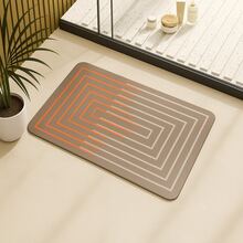 Non-Slip Bathroom Mat, Super Absorbent, Magic Mat, Quick Drying, Balcony, Entryway, Kitchen, Habitat - 布朗 10 - 查看 11