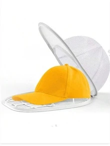 1/2pcs Washing Machine Cap Cleaning Cage, Cap Washer With Mesh Bag, Baseball Cap Cleaning Cap/Cleaning Protection Cage, Suitable For Cleaning Various Hats - Multicolor - View 7