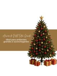 Árvore de Natal Verde 2,10m com 1000 Galhos Natalina Grande Decoração Elegante Luxuosa Casa Decorada - Arvores de Natal - Visão 7