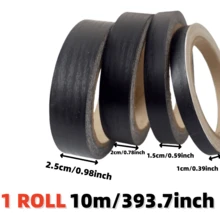 1pc 10m/393.7Inch Contemporary Style Black Wood Grain Self-Adhesive Border Stickers, PVC Material, Wall And Door Frame Renovation, Decorative Edging Wrapping Trim - Multicolor - View 4