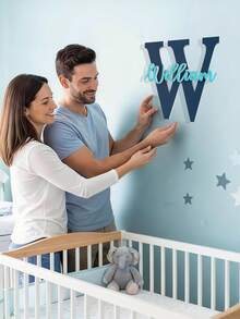 Personalized Name Plate, Name Plaque, Family Name Plate, Customized Name Plate Letters, Acrylic Name Plate, Wall Name Plate, Room Name Plate, Housewarming Gift, Christmas Gift, Birthday Gift - Multicolor - View 2