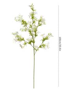 1/2/3朵仿真雪莲花，100厘米仿真花，适用于墙面、客厅、卧室、婚礼、派对装饰、桌面摆设。家居、桌面、厨房、婚礼、餐桌、中心装饰、办公室、花园、户外、房屋、庭院装饰，适合春、夏、秋、冬四季。 - 白色 - 查看 3