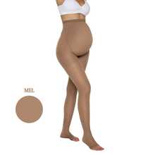 Meia Calça Kendall Gestante sem Ponteira Média Compressão (15-20 mmHg) - Caramelo - Visão 6