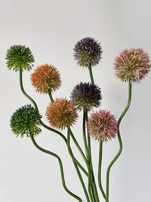 1pc 80cm/31.5in Silk Artificial Chrysanthemum Flower With Long Stem, Suitable For Home, Living Room, Office, Kitchen, Wedding, Dining Table Decor, Room Decoration, Valentine's Day Gift, Graduation Bouquet, Wedding Bridal Bouquet - Multicolor - View 2