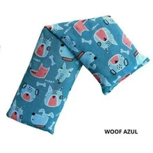 Thermal Cervical Bag Heat (Microwave)/Cold (Freezer) 100% Natural Made With Olive Stones And Lavender Flowers (Natural Lavender Scent). Device To Relieve Muscle Pain, Tension And Discomfort At Home. Size 47 X 13 Cm Easy To Store And Wash On Any Side. Various Prints - LOBO AZUL - 查看 3