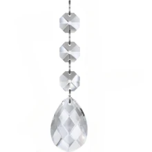 10/20/30 Pcs Ramadan Decoration Ramadan Decoration Wedding Decoration Event Party Centerpiece Decor Teardrop Crystal Christmas Ornaments For Tree Decorations, Hanging Clear Acrylic Snowflake Ornaments For Christmas Tree Indoor Home Decor, Snow Flake Stars Winter Wonderland Party Supplies - TearDrop - View 10