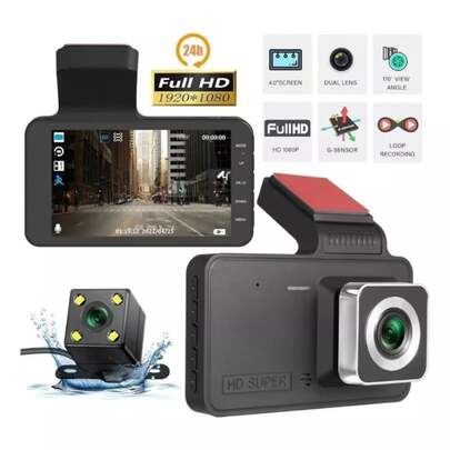 Videocámara Para Auto Delantera / Trasera Con Grabación Estacionado 24 H G sensor 1080 P