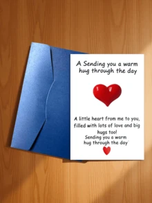 可爱迷你口袋拥抱诗卡，隔离礼物，拥抱信物，想念礼物，可爱树脂动物摆件，附赠鼓励卡，特别的生日、婚礼、派对、情人节礼物，圣诞拥抱卡，圣诞节 - 款式一 - 查看 4