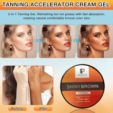 1支50克天然美黑霜，方便快捷，不油腻，适合所有肤质，持久保湿防护，打造自然古铜/棕色肤色，最佳节日礼物 - 1pcs - 查看 5