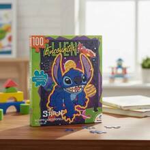 Disney Rompecabezas Especial Aterciopelado Stitch 100 Piezas para Niños - Multicolor - Ver 6
