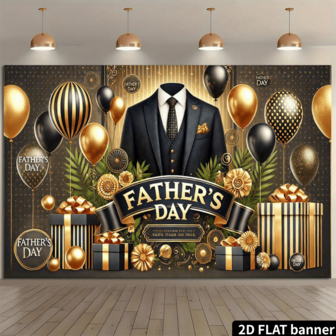 1 pieza plana 2D, Pancarta de decoración de fondo para celebración del Día del Padre, boda, cumpleaños y otros festivales, decoración de fondo para celebraciones al aire interiores, paredes de sala de estar y dormitorio