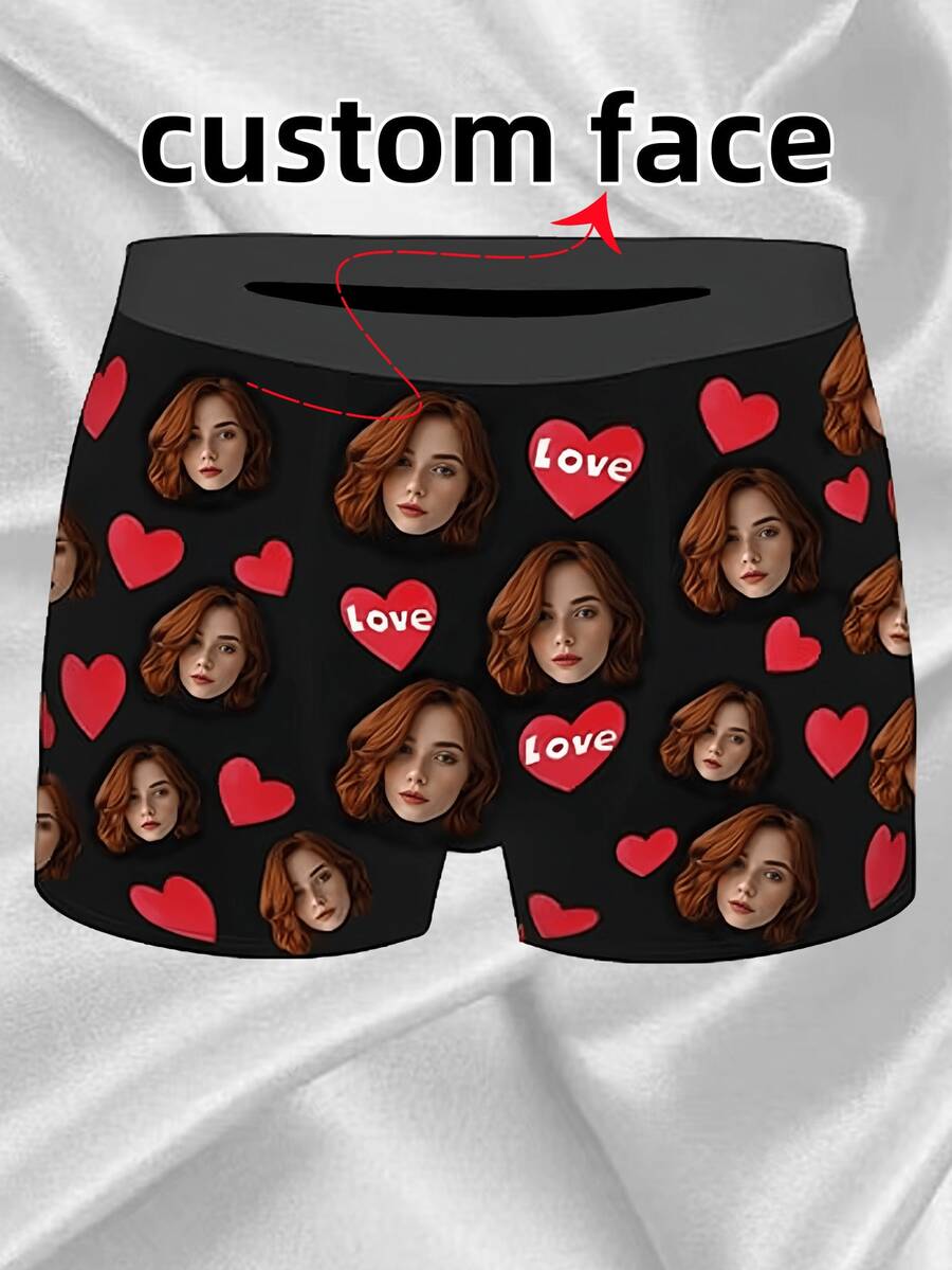 1pc Customizable Personalized Cool Men's Underwear. You Can Customize Any Image You Want. You Can Wear It Yourself Or Give It To A Special Person. What Are You Waiting For? Take It Home Now! - Multicolor - View 1