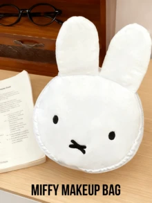 。 Lovers, Young Women, Lovely Gift for Friend/Lover - 白色兔子化妝包 - 查看 2