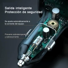 Reproductor MP3 con carga rápida para coche, pantalla LED para coche, reproductor Bluetooth para coche con cargador de teléfono móvil Adaptador USB para encendedor de cigarrillos, adecuado para cargar en el vehículo. - Negro - Ver 5