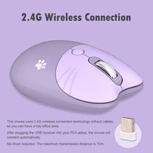 Mouse senza fili - Viola - Visualizzare 3