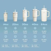 STANLEY - The  H2.0 ™ Tumbler 20 Oz Premium Stainless Steel Bottle Insulated Mug Cup Portable Water Bottle Large-Capacity Coffee Cup Water Cup With Handle And Straw, For Travel, Home, Office, Gift, Ice Drinks And Hot Drinks 10-10826 1106 - 1106 霜凍 - 查看 7