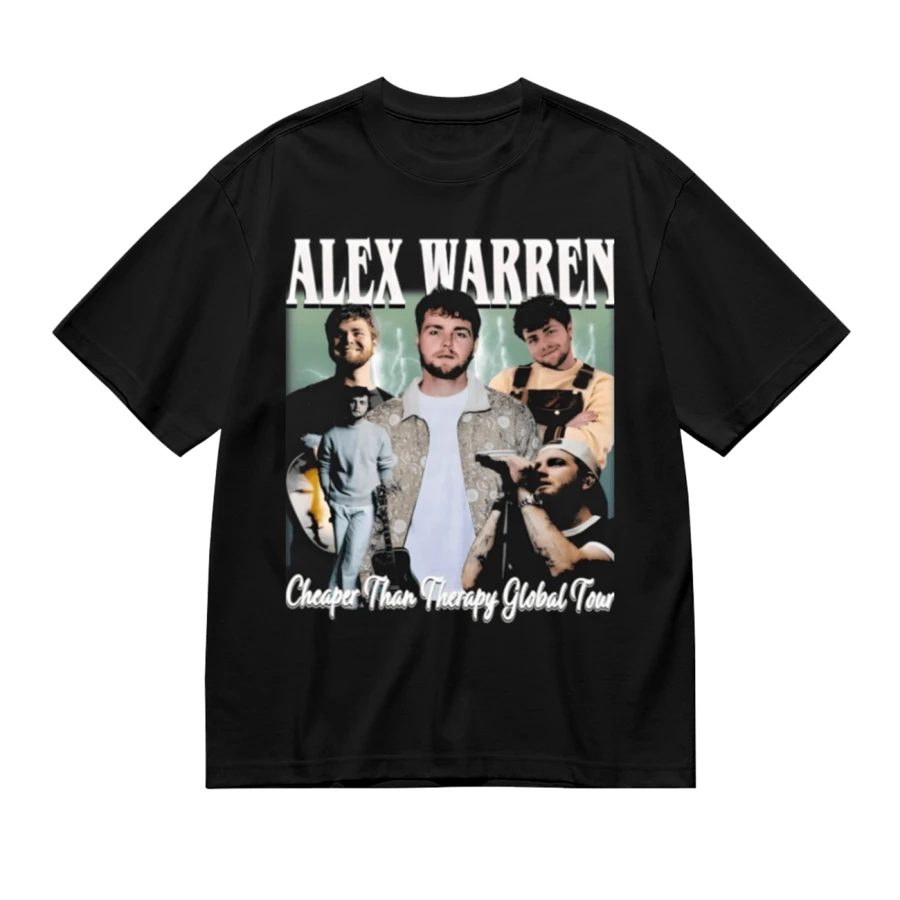 Warren T Shirt, Tour Music Warren Tee Warren Cheaper Than Therapy Global Tour Tee - Black - View 1