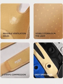 Adjustable Knee Pads, Unisex Patella Protector With Breathable Holes, Suitable For Hiking, Basketball, Cycling, Running And Other Sports - Multicolor - View 8