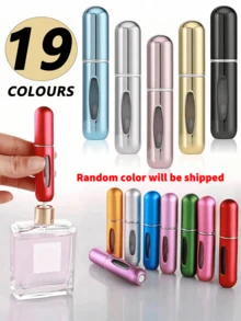 Bộ 1/2/5 chai xịt nước hoa du lịch cầm tay, có 6 màu để lựa chọn. Chai xịt du lịch, hộp đựng nước hoa bỏ túi, chai xịt nước hoa dung tích lớn có thể tái sử dụng với vòi xịt bằng nhôm, không mùi, chai xịt mỹ phẩm du lịch, chai xịt có thể tái sử dụng. - Nhiều màu - Xem 13