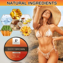 1pc 50g Natural Tanning Cream, Convenient & Fast Acting, Non-Greasy, Suitable For All Skin Types, Long-Lasting Moisturizing & Protection, Achieves Natural Bronze/Brown Skin Tone, Best Holiday Gift - 1pcs - View 1