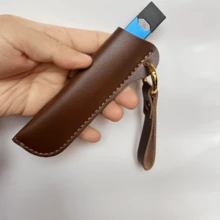 1pc Black PU Pouch With Long Lanyard Pouch Cover Case For Vape Devices