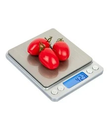 Mini báscula digital de bolsillo pesa hasta 3000 g - Plateado - Ver 4