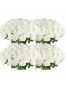 11 Stücke, Künstliche Schaumblumen Ewige Rose, 2.76 Inches, mit 2 Sätzen Rosenblätter - Realistische Rosen, geeignet für Heimdekoration, Tischdekor und Partydekorationen - toll für Halloween, Hochzeit, Valentinstag, Weihnachten, Ostern