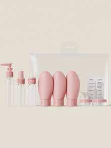 Travel Refillable Bottle Set Spray Lotion Shampoo Shower Gel Tube Bottling Cosmetic Empty Liquid Container Portable Tool Refill