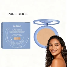 OUHOE Setting Powder: Flawless, Long-Lasting, Resistant, Ideal For Touch-Ups. Natural, Lightweight, And Breathable Setting Powder. - Beige - View 9