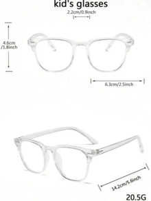 1 Piece Set Of Women's Classic Simple Square Plastic Frame Clear Lens Glasses, Multifunctional Daily Use, With Fashionable Casual Daily Life - Trong sáng - Xem 4