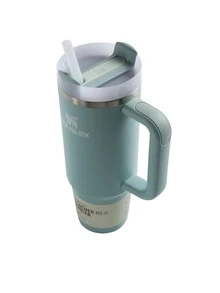 STANLEY - The  H2.0 ™ Tumbler 30 Oz Premium 18/8 Stainless Steel Mug Bottle Insulated Cup Portable Water Bottle Large-Capacity Coffee Cup Water Cup With Handle And Straw, For Travel, Home, Office, Gift, Ice Drinks And Hot Drinks Christmas Gift New Year Gift 10-13236-011 - 1312 海泡石 - 查看 3