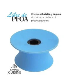Perillas para tapas de cocina, Refacción de agarraderas, repuestos de tapas de ollas y sartenes, de silicona adaptable a cualquier tipo de tapa de cocina. accesorio de cocina. Perilla de agarrader para tapa de cocina color azul cielo con diseño modero y agarre ergonómico - Celeste - Ver 2