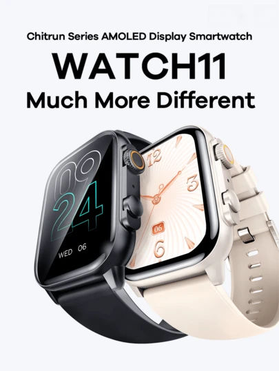 Remax 智能手表配备 1.96 英寸彩色 AMOLED 屏幕，多个内置表盘，曲面全贴合触摸屏，支持多种语言，兼容 /Android/拨打/接听电话，具有通话功能、消息通知、心率、睡眠跟踪、计步器、运动模式，是送给男士、女士、朋友、生日的贴心礼物