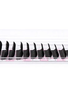 TDANCE 1 Box 12 Rows Cashmere Premium Thick Eyelash Extensions, Classic Individual Matte Black Soft Natural Lashes (0.03/0.05/0.07 C 8-15mm 14-19mm) Eyelash Clusters, Individual Lashes, False Eyelashes - C - View 12