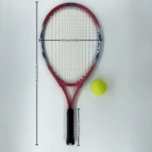 Passionate Red Tennis Racket - Great Rebound, Easy To Use, Suitable For All Ages To Exercise; Beginners Friendly, Fast, Accurate And Stable Hitting