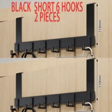 خطاطيف الباب بدون ثقب جديدة، شماعات للتعليق على الباب، رفوف تعليق الملابس المثبتة على الباب، ضرورية لتعليق الملابس. مثالية لتخزين وتنظيم غرفة النوم. - متعدد الألوان - مشاهدة 23