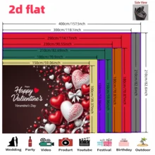 1PC 2d Flat, Valentine's Day Heart-Shaped Background Banner, Polyester Fabric, Red And White Heart, Bow Design, Suitable For Valentine's Day Parties, Weddings, Birthdays, Couple Dates, Anniversaries, Romantic Theme Activities, Festival Parties, Gatherings And Celebrations
