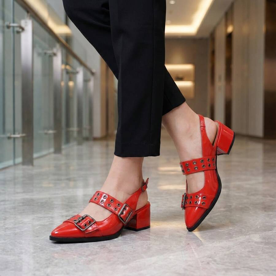 Sapatilha Bico Fino Slingback - Elegância e Conforto 851