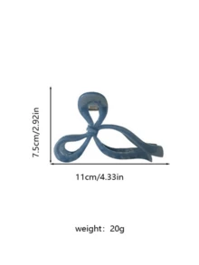 3pcs/Set Korean Style Simple 3D Bow Hair Clips, Large Size Hair Claw Barrettes For Women Women Hair Accessories Casual Hair Clutch - Multicolor - View 10