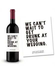 6-Pieces Set Of Fun Prescription Wine Labels, Fun Novelty Labels, Wine Champagne Bottle Stickers,Valentine's Day - Multicolor - View 10