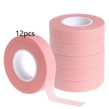 12Rolls Eyelash Tape, Adhesive Breathable Micropore Fabric Tape,Professional Eyelash Extension Tape With Non-Woven Fabric,6/3/1pc Multi-Functional Self-Adhesive Tape For Women's Eyelash Extension Application,, Gentle And Residue Free Process Tape For The Skin - Multicolor - View 12