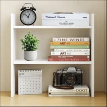 1pc 2/3 Tier Desktop Storage Rack, Simple Book Shelf For Bedroom, Study Room, Dorm, Suitable For Storing Stationery, Alarm Clock, Plants, Cosmetics, Kitchen Spice Rack - Multiple Specifications - View 8