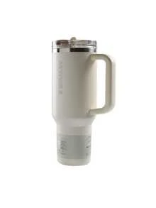 STANLEY - The  ProTour Flip Straw Tumbler 40 OZ Premium Stainless Steel Insulated Mug Sippy Cup Portable Water Bottle Large-Capacity Coffee Cup Water Cup With Handle And Straw, For Travel, Home, Office, Gift, Ice Drinks And Hot Drinks 10-12486 Christmas Gift New Year Gift 10-12486-082 - 1092 奶油色 - 查看 1