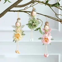 1pc New Spring Artificial Flower Angel Fairy Creative Pendant, Suitable For DIY Home, Holiday And Party Decoration. Applicable For Indoor And Outdoor Garden, Living Room. Ideal For New Year, Valentine's Day, Mother's Day, Easter, Wedding Decoration, And Also A Perfect Birthday Or Anniversary Gift. - Multicolor - View 8