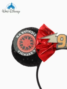 1个赛车主题发箍，可爱卡通老鼠蝴蝶结耳朵发箍，闪亮节日派对必备，适合学生派对、化装舞会、角色扮演、主题公园，各种场合的完美礼物，男女皆宜，情侣款，公主角色扮演、生日庆祝和圣诞派对的理想之选（颜色和款式随机发送） - 款式隨機 - 查看 3