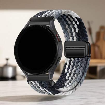 18/20/22mm Elastic Nylon Strap For Garmin Venu 4/3/2/Sq 2/Forerunner 255/265/245/955/Vivoactive 4/4S Sports Band Unisex,For Apple Watch 38/40/41/42/44/45/49mm Series 9/8/7/SE 2/Ultra 2 Sports Elastic Strap