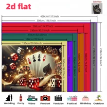 2D Flat, 2D Playing Card Themed Backdrop Banner, 1 Piece, Gold Ribbon With Playing Cards And White Background Fabric, Vibrant Polyester Backdrop Suitable For Family Parties, Weddings, Birthdays, Christmas, Thanksgiving, And Fall. - Multicolor - View 13