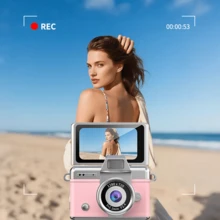 Máy ảnh kỹ thuật số mini móc chìa khóa, FHD 1080p, đèn flash, màn hình HD, thời lượng pin dài để ghi hình khi đi du lịch, quà tặng sinh nhật, Giáng sinh - Nhiều màu - Xem 5