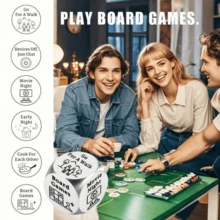 1 pieza Dados de decisión para accesorios de libros para amantes de los libros - Perfecto para parejas, aniversarios, bodas y regalos del Día de San Valentín - Construcción de acero resistente